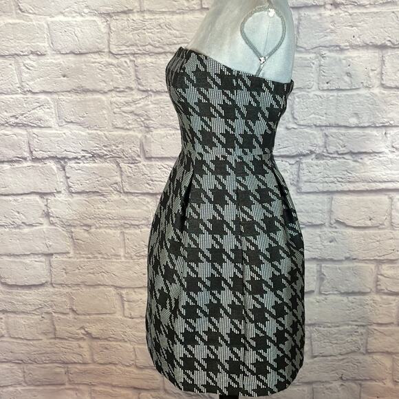 TrinaTurk tweed houndstooth cocktail dress - Picture 3 of 10